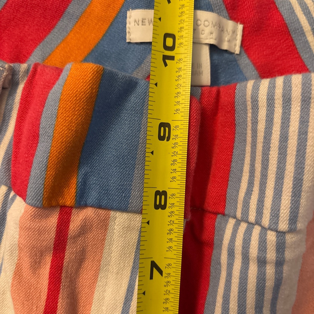 New York & Company Stretch Candy Stripe Cropped Pants - Size 12 - Picture 5 of 7